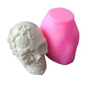 Skull Mousse Cake Silicone Mold Candle Aromatherapy Gypsum Tool DIY Resin Craft