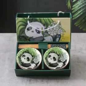 Panda Bowl Set Household Combination Tableware Gift Box