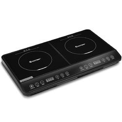 1800W Countertop Burner Electric Dual Digital Induction Cooker