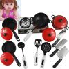 Kids Play Toy Kitchen Cooking Food Utensils Pans Pots Dishes Cookware Supplies