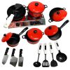 Kids Play Toy Kitchen Cooking Food Utensils Pans Pots Dishes Cookware Supplies