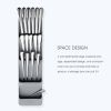 Kitchen Drawer Organizer Tray Box for Cutlery Spoon Knife and Fork Partition Storage Grey