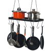 Pot Rack Ceiling Mount Cookware Rack Hanging Hanger Organizer with Hooks