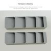 Kitchen Drawer Organizer Tray Box for Cutlery Spoon Knife and Fork Partition Storage Grey