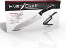 Ontel EverBlade Self Sharpening Professional Chef;  German Steel Kitchen Knife in Knife Block with Convex Edge for Easy Slicing;  Versatile & Durable