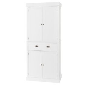 FCH Single Drawer Double Door Storage Cabinet White RT