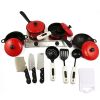 Kids Play Toy Kitchen Cooking Food Utensils Pans Pots Dishes Cookware Supplies