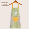 1pc Cute Cartoon Apron; Waterproof And Oil-proof Apron; Hand Wipeable Sleeveless Kitchen Cooking Apron; Cooking And Baking Supplies; Kitchen Tools