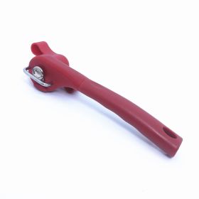 1pc Plastic Safety Bottle Opener Can Opener Cut Easy Grip; Manual Opener Knife For Cans Lid; Kitchen Tool (Color: Red)