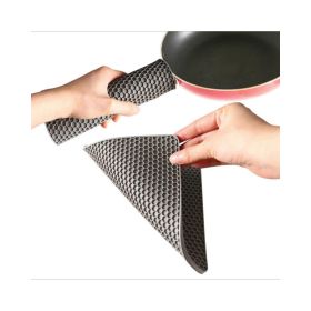 Non-Slip Honeycomb Kitchen Table Pad Multi-Purpose Hot Pads, Spoon Rest Heat Insulation Pad (Color: gray)