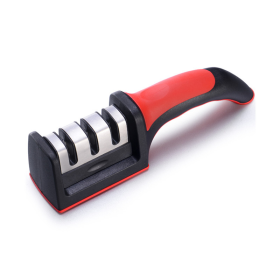 Kitchen Knifes Accessories Professional Knife Sharpener (Color: Red)