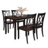 Dining Table Set Home Kitchen Table and Chairs Wood Dining Set