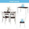 Dining Table Set Home Kitchen Table and Chairs Wood Dining Set