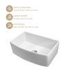 Lordear 33 Inch Farmhouse Sink White Ceramic Single Bowl Kitchen Sink Apron Front Sink