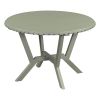 Mid-Century 5-Piece Dining Table Set;  Round Table with Cross Legs;  4 Upholstered Chairs for Small Places;  Kitchen;  Studio