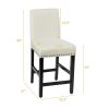 25 Inch Kitchen Chairs with Rubber Wood Legs