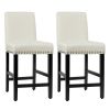 25 Inch Kitchen Chairs with Rubber Wood Legs